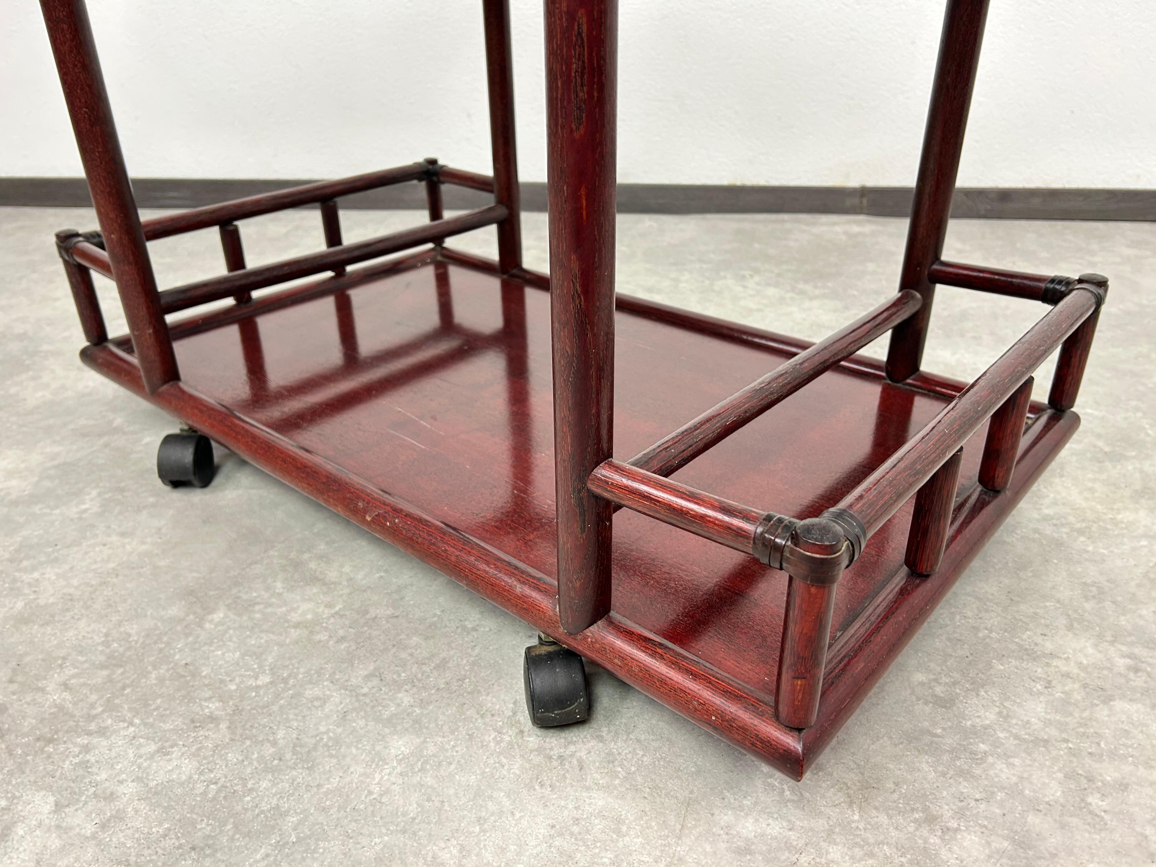 Mid-century modern serving trolley by Gervasoni For Sale 5