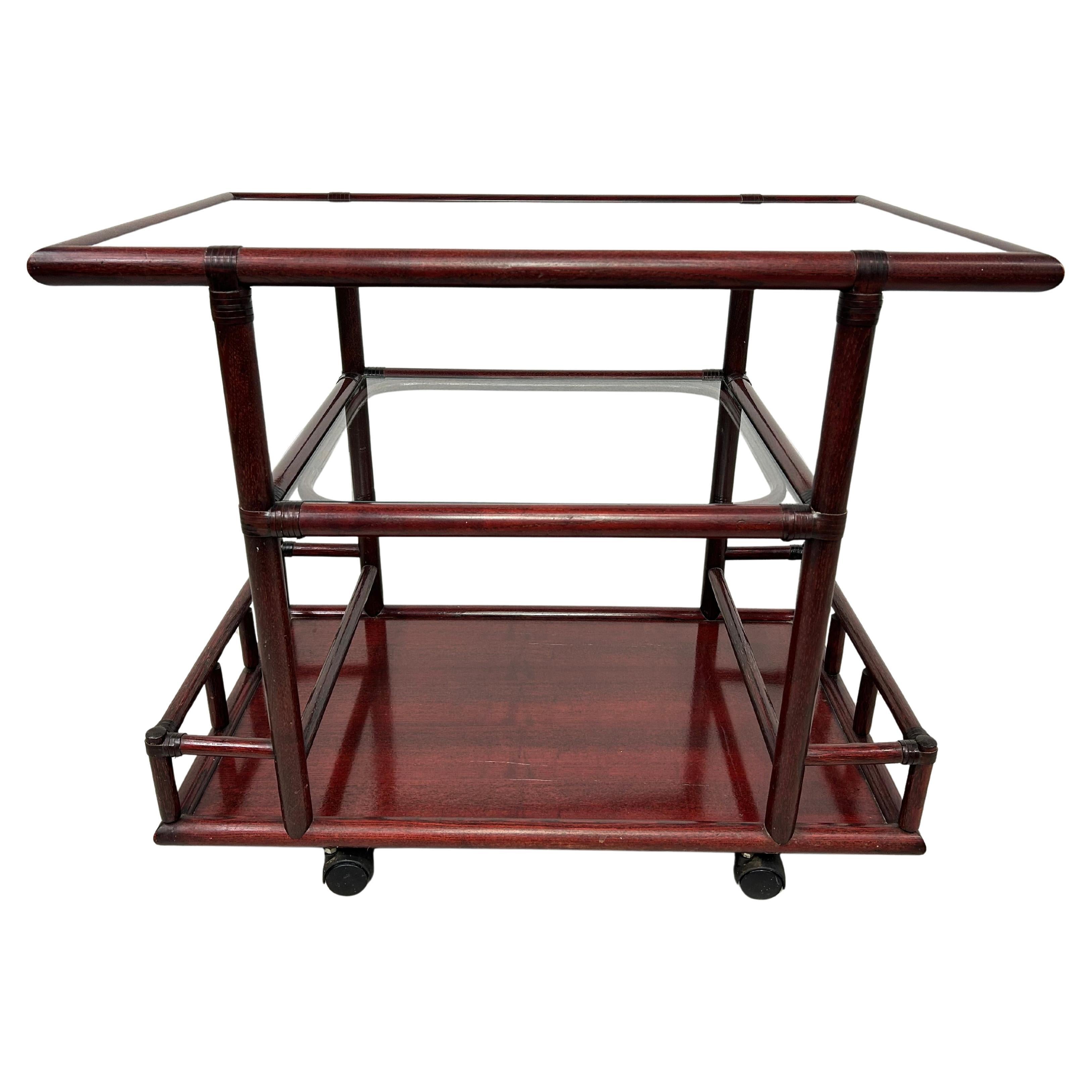 Mid-century modern serving trolley by Gervasoni For Sale