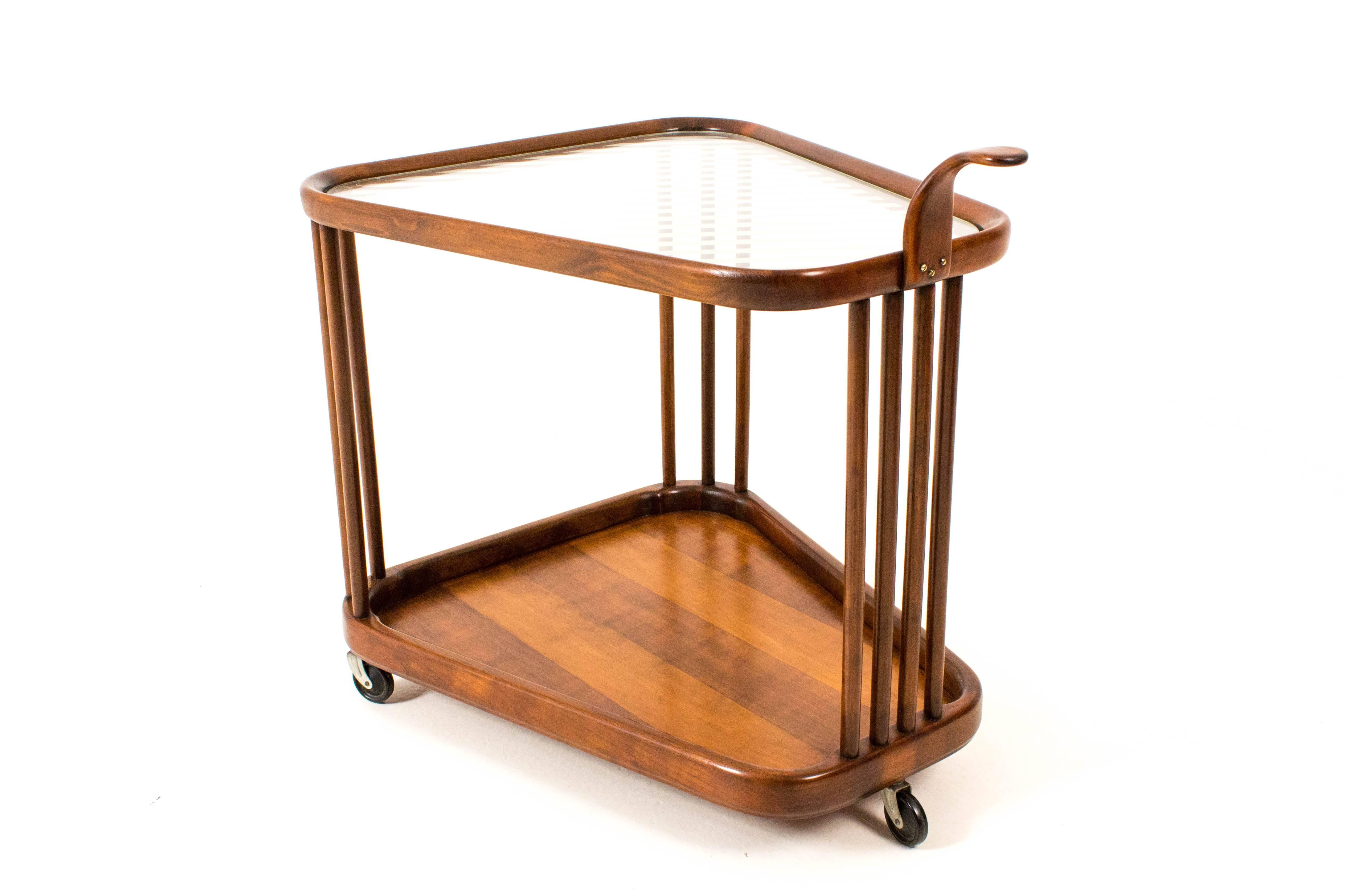 Mid-Century Modern Serving Trolley Cesare Lacca Style, 1960s In Good Condition In Amsterdam, NL
