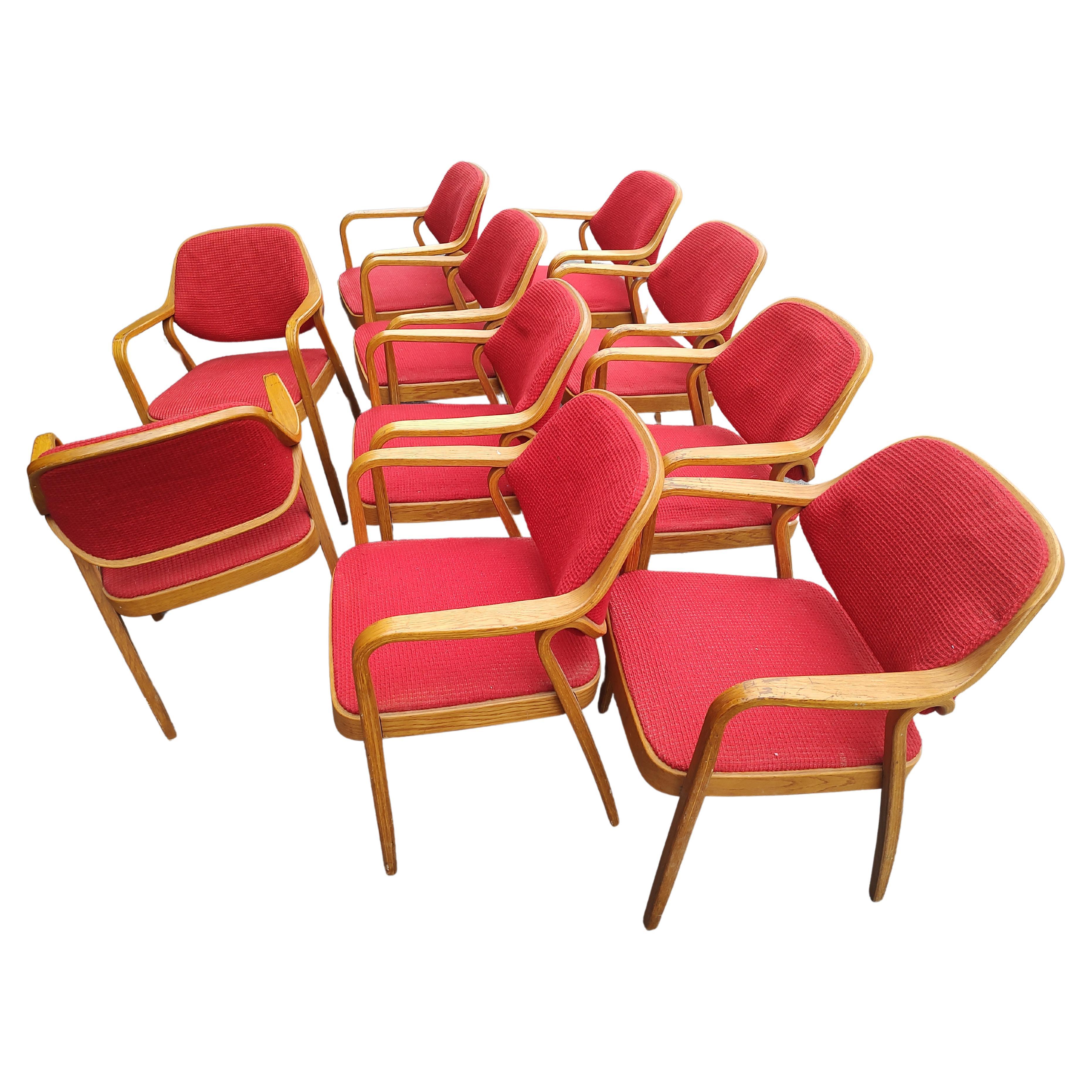 Ensemble moderne de 10 chaises de conférence de salle à manger Bill Stephens pour Knoll  Bon état - En vente à Port Jervis, NY