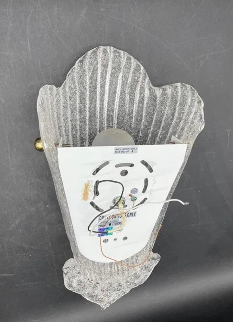 Italiano Set di 4 lampade da parete in vetro artistico italiano di Murano Barovier&Toso in vendita