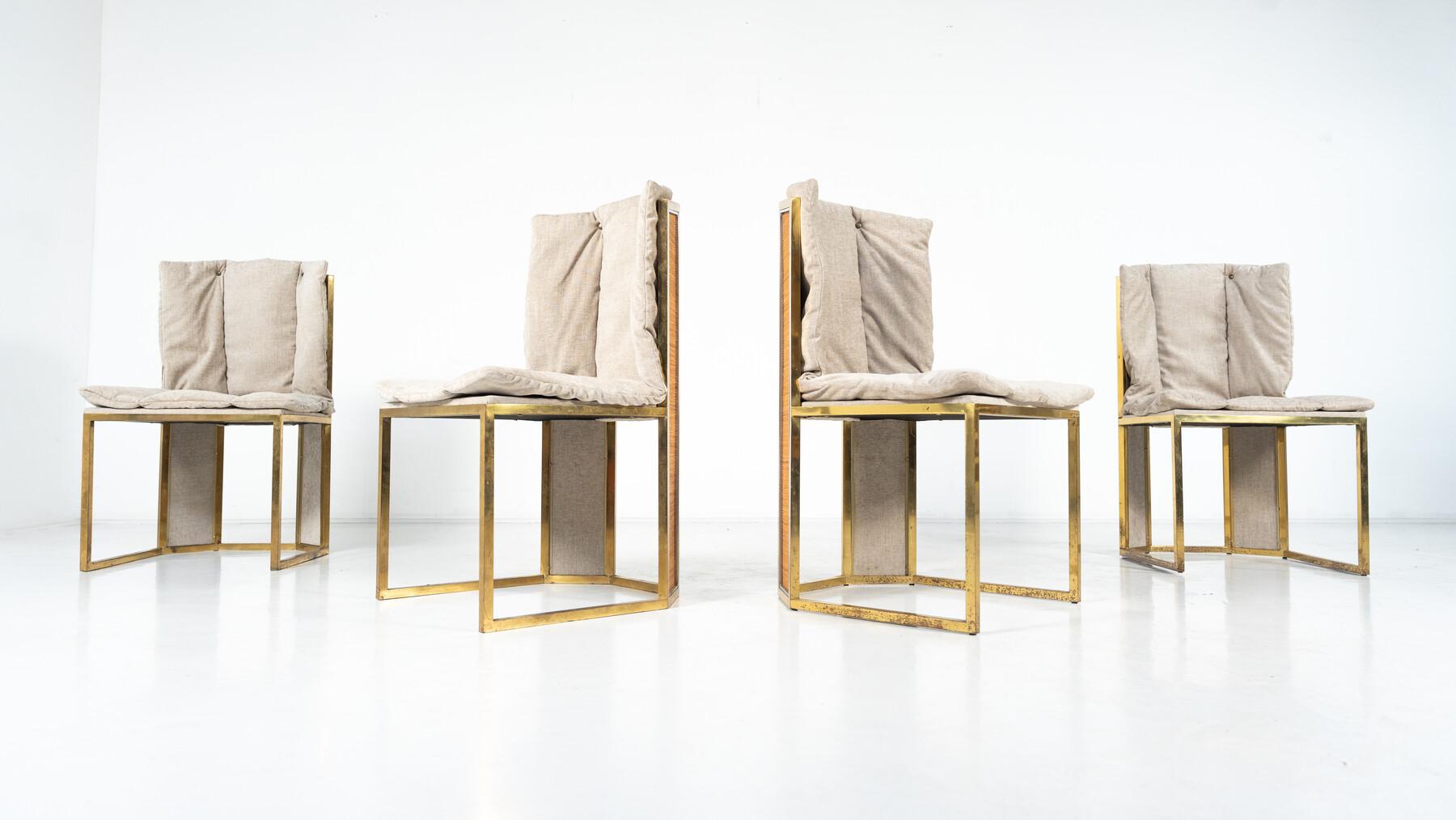 Set di 10 sedie moderne di Romeo Rega, Italia, anni '70 - Nuova tappezzeria in vendita 4