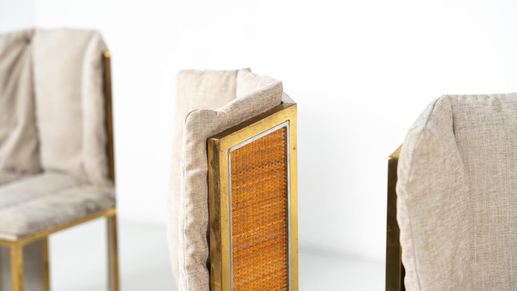Set di 10 sedie moderne di Romeo Rega, Italia, anni '70 - Nuova tappezzeria in vendita 5