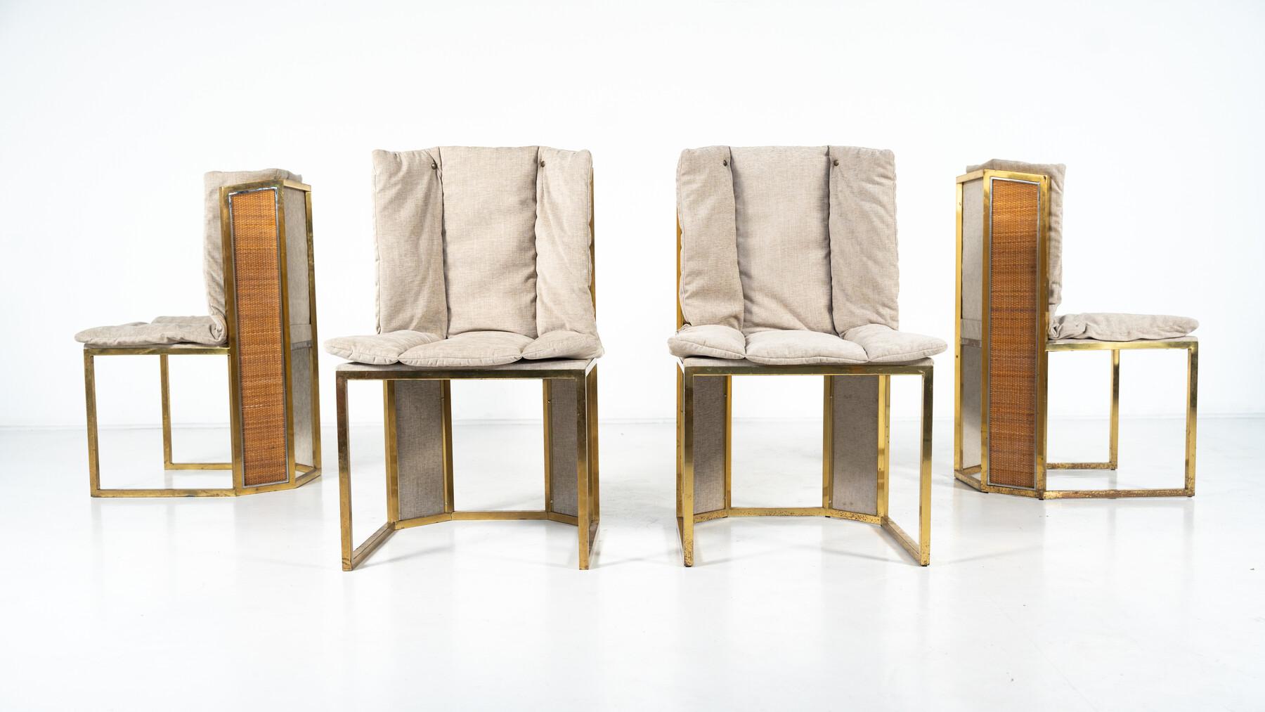 Set di 10 sedie moderne di Romeo Rega, Italia, anni '70 - Nuova tappezzeria in vendita 7