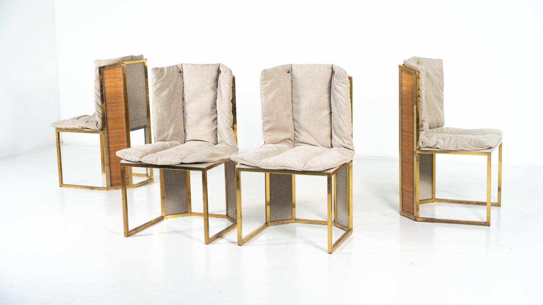 Set di 10 sedie moderne di Romeo Rega, Italia, anni '70 - Nuova tappezzeria in vendita 8
