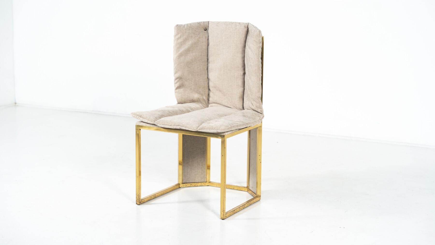 Set di 10 sedie moderne di Romeo Rega, Italia, anni '70 - Nuova tappezzeria in vendita 11