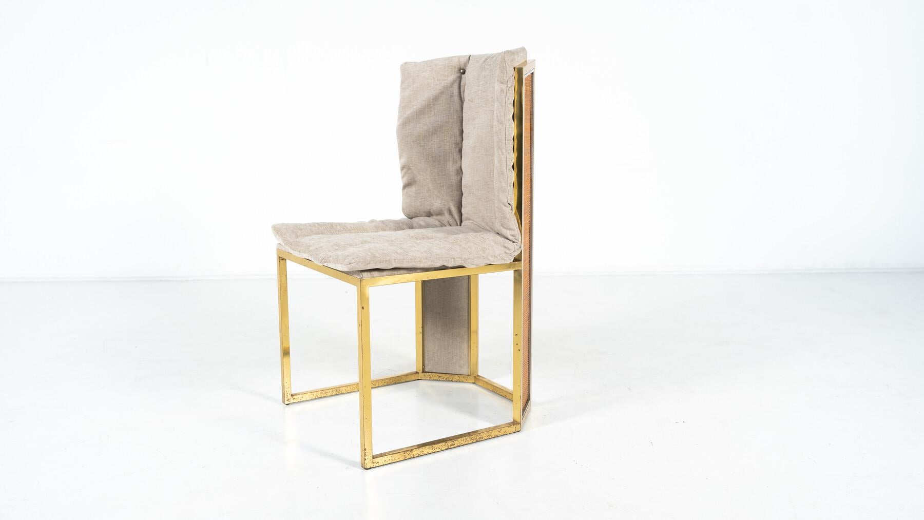 Set di 10 sedie moderne di Romeo Rega, Italia, anni '70 - Nuova tappezzeria in vendita 13