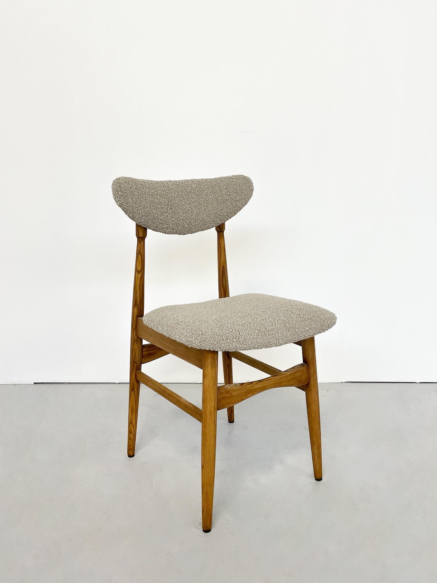 Fabric Mid-Century Modern Set of 12 Chairs, Italy, 1960s - New Upholstery For Sale