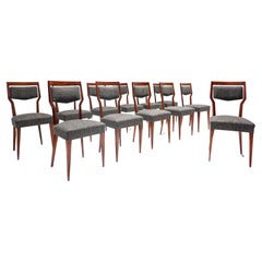 Mid-Century Modern Set of 12 Dining Chairs by Vittorio Dassi, Italy, 1950s