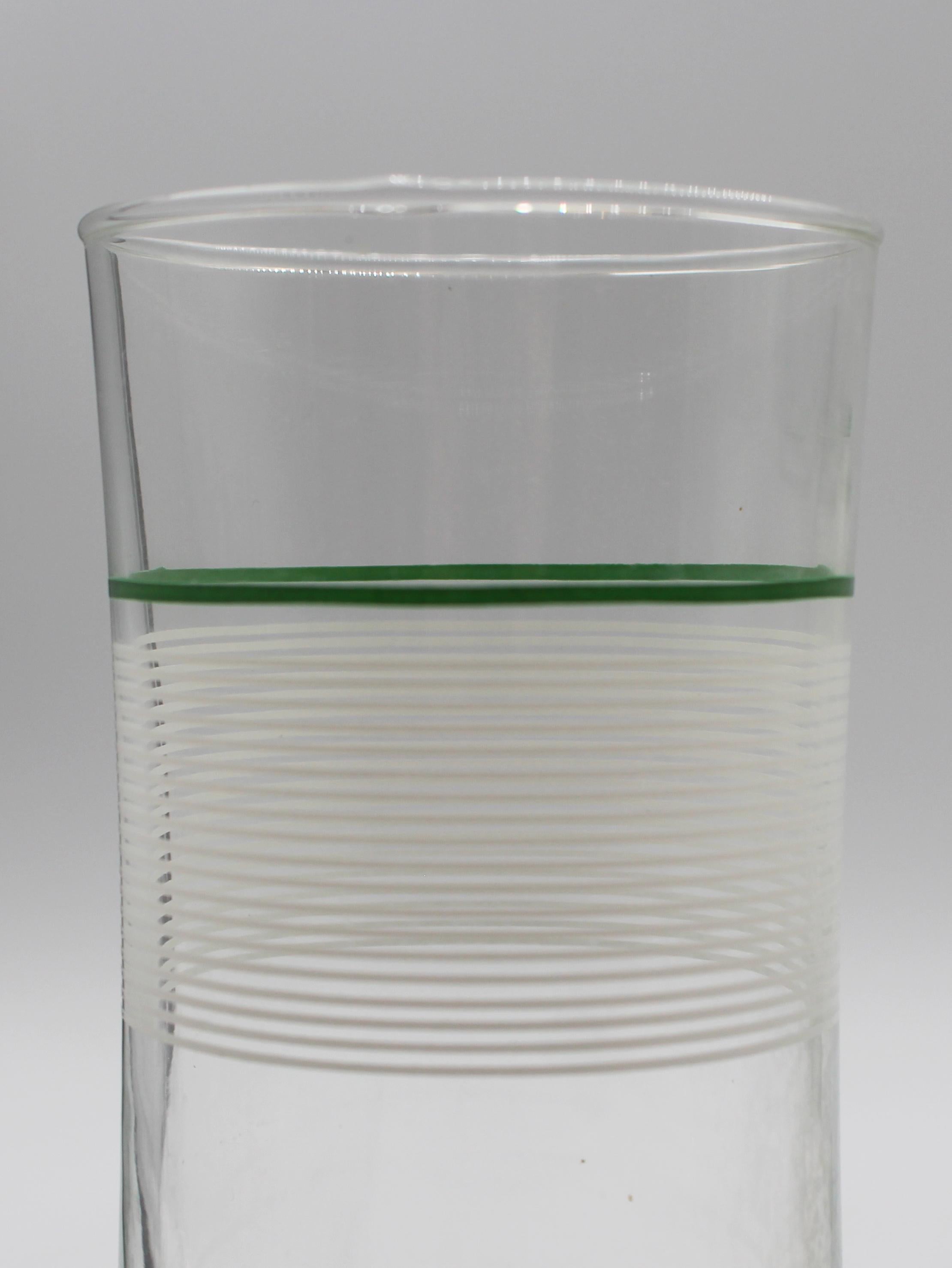 Américain Set de 12 verres double Mint Julep par Anchor Hocking en vente