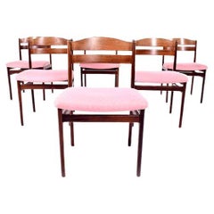 Mid Century Modern Set of 12 Rosewood Dining Chairs, 1960s