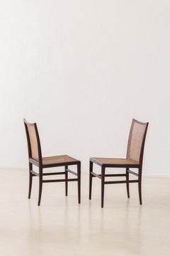 Mid-Century Modern 2 Stühle von Branco & Preto, 1952