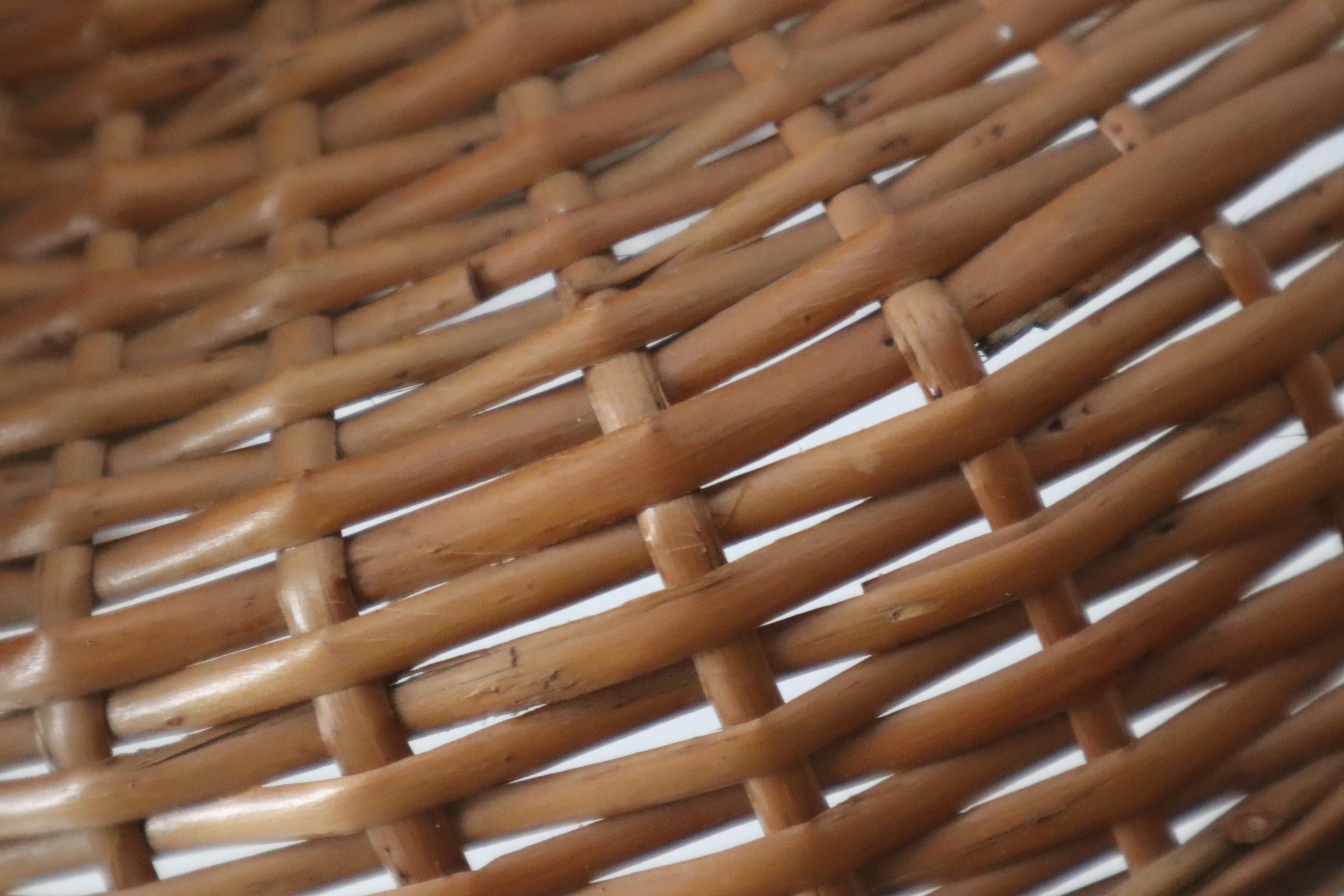Set di 3 lampade a sospensione in rattan, Germania, 1960 in vendita 6