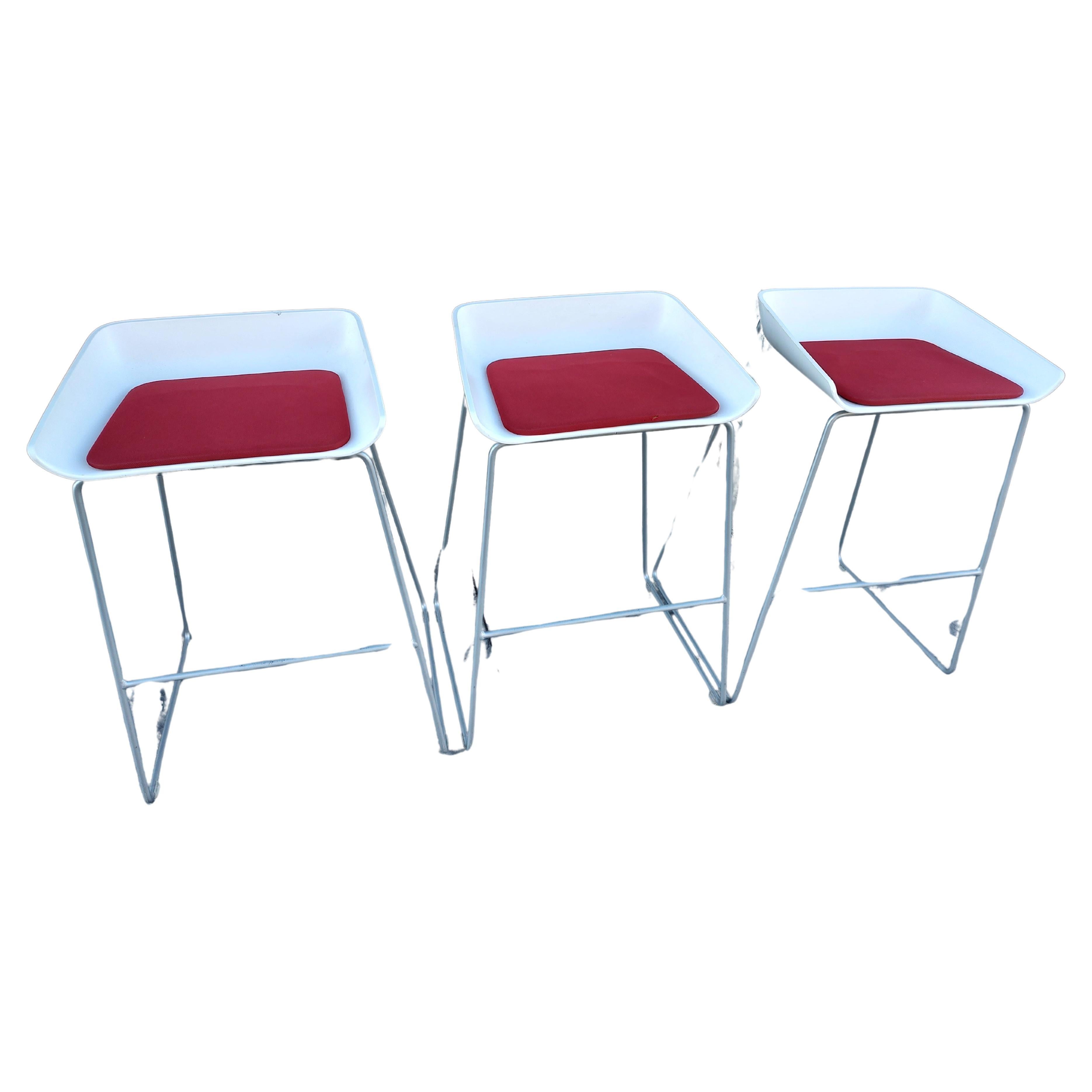 Contemporary Mid-Century Modern Set of 3 Steelcase 