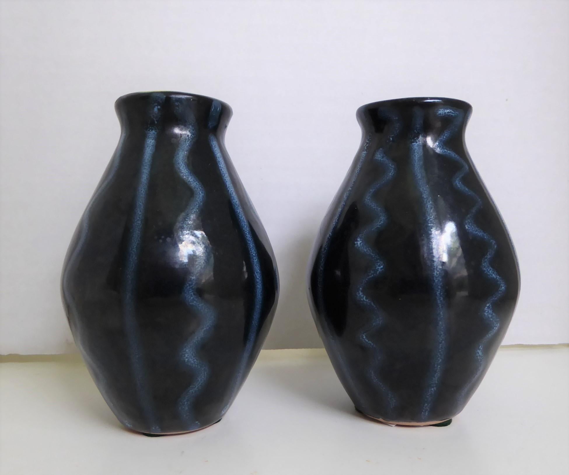 Mid-Century Modern Set of 3 Vases by Tofej Keramiauzen, Hungary, 1950s 2