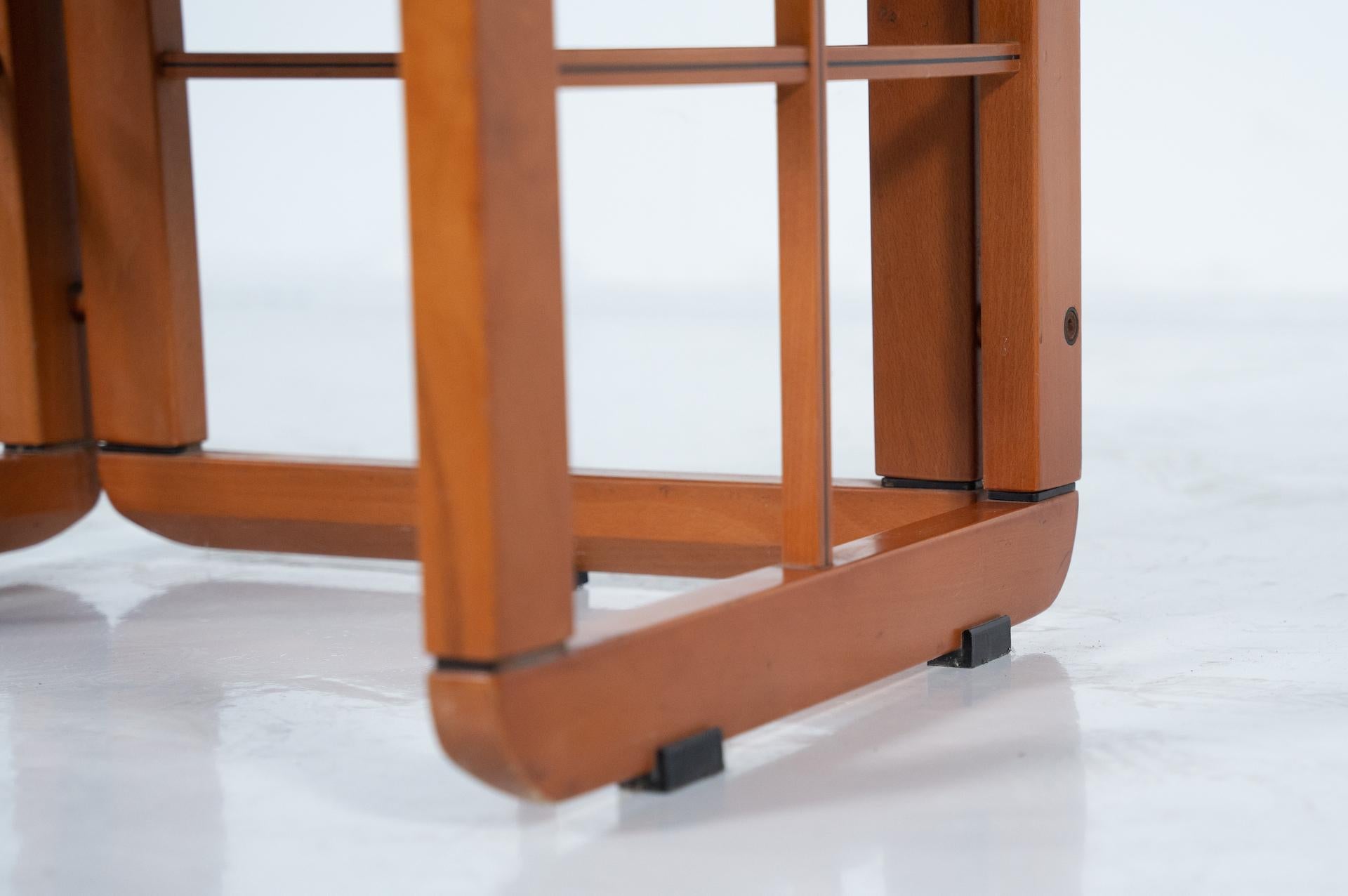 Tissu Ensemble de 4 fauteuils modernes du milieu du siècle dernier par Franco Poldarreti Caccia alla Volpe en vente