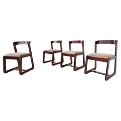 Mid-Century Modern Set of 4 Chairs by Mario Sabot, Italy, 1970s