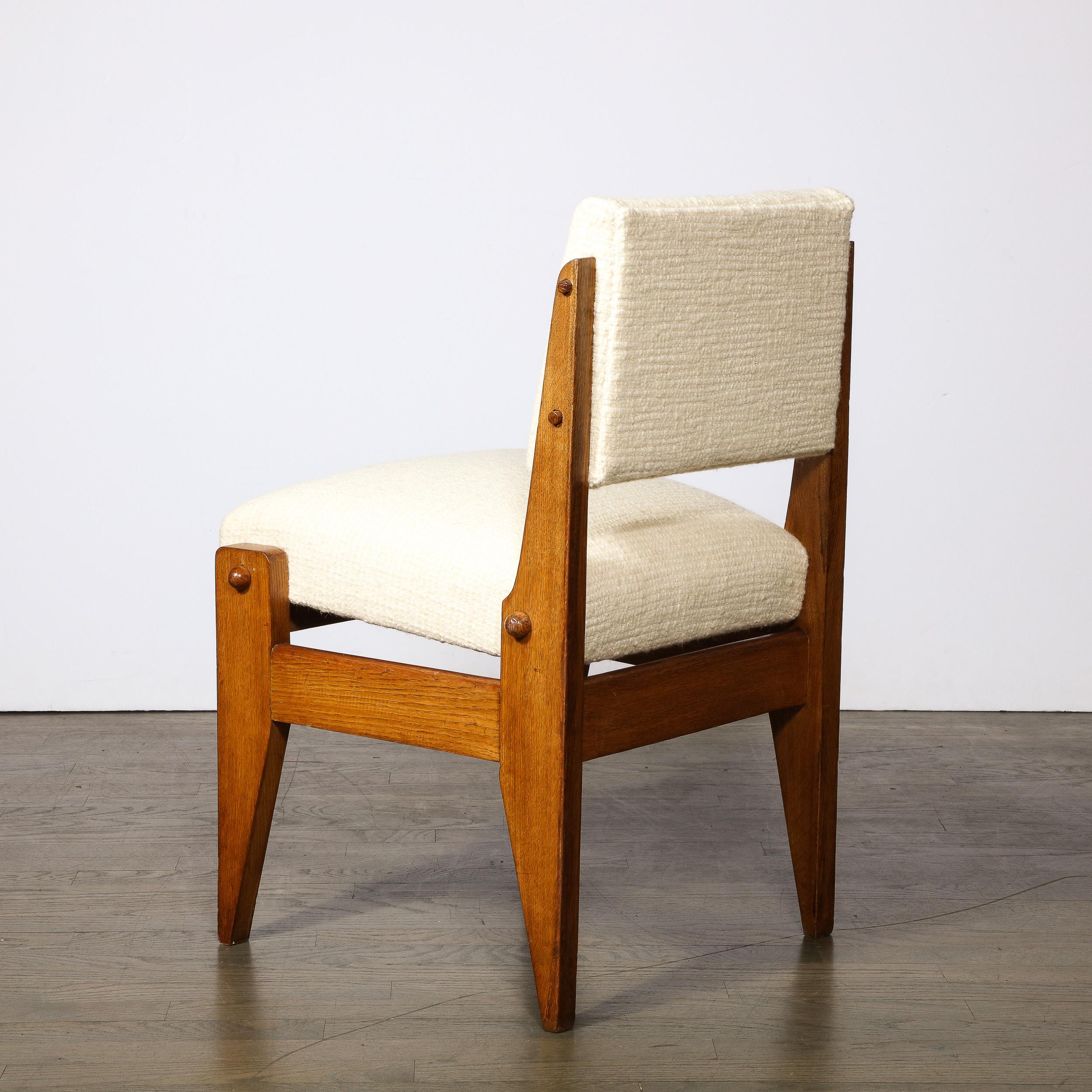 Ensemble de 4 chaises modernes du milieu du siècle de Robert Guillerme et Jacques Chambron en vente 1