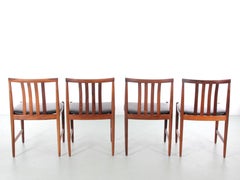Mid-Century Modern Set of 4 Dining Chairs in Rosewood by Westnofa