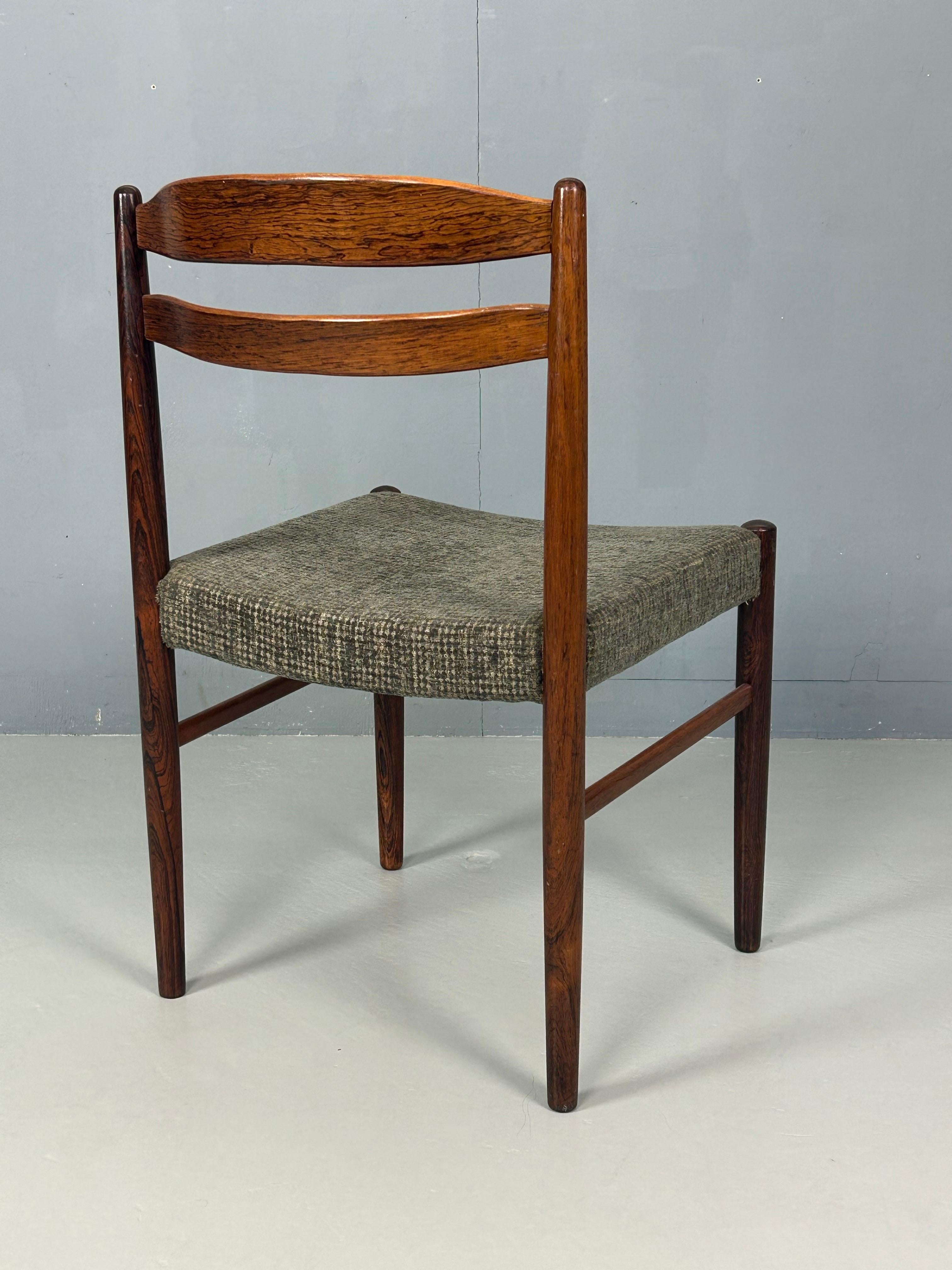 Ensemble de 4 chaises de salle à manger mi-siècle moderne par Carl Ekstrom, 1960 en vente 2