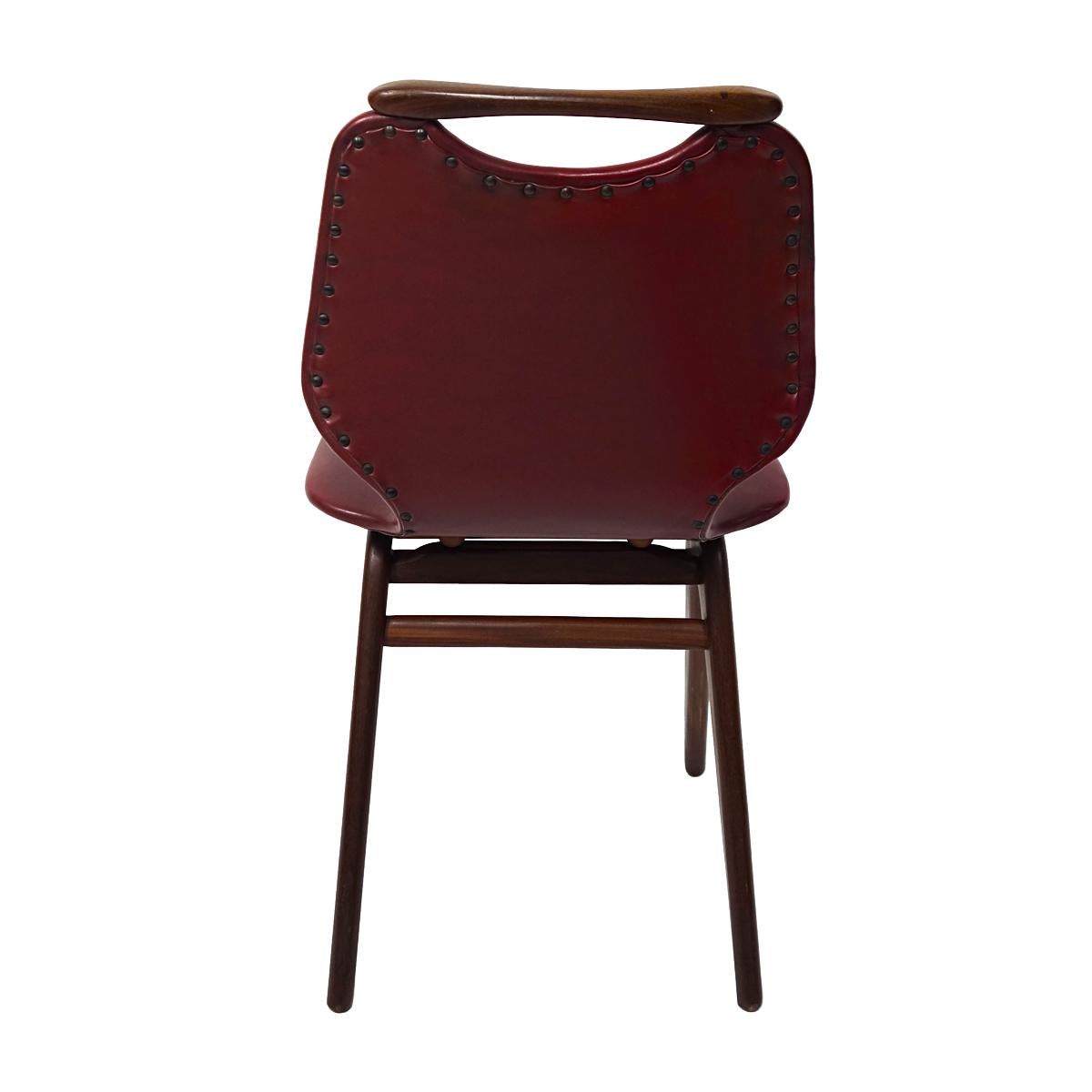 Mid-Century Modern Set of 4 Dutch Design Dining Chairs by Louis van Teeffelen 3