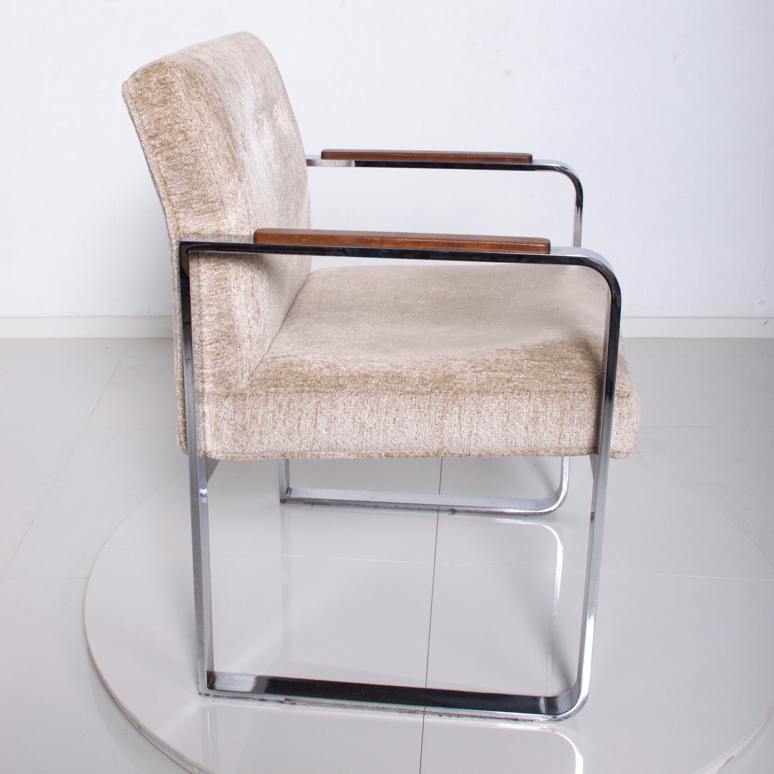 Mid-Century Modern Set of 4 Jack Cartwright Chrome Dining Chairs 3