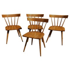 Vintage Mid-Century Modern Set of 4 Paul McCobb Dining Chairs, American, 1950s