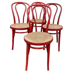 Set di 4 sedie Thonet piegate di ZPM Radomsko, in stile metà secolo moderno.