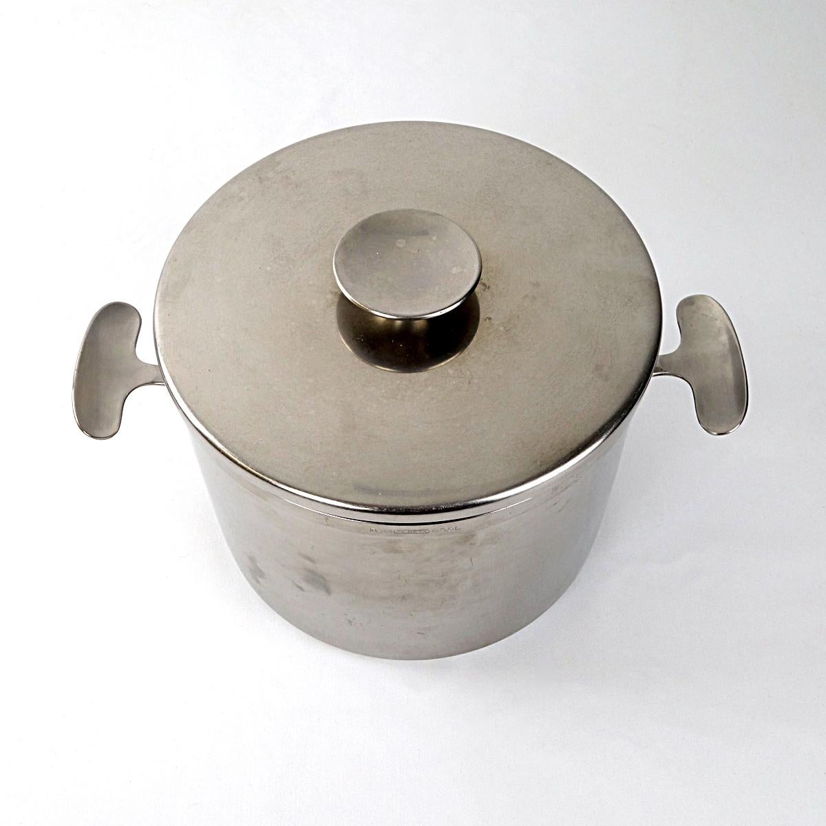 Dutch Mid-Century Modern Set of 5 Pots and Pans Designed by Dick Simonis for Gero