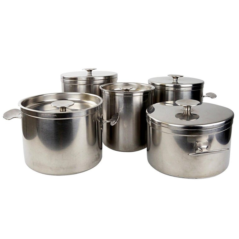 MidCentury Modern Set of 5 Pots and Pans Designed by Dick Simonis for Gero at 1stDibs