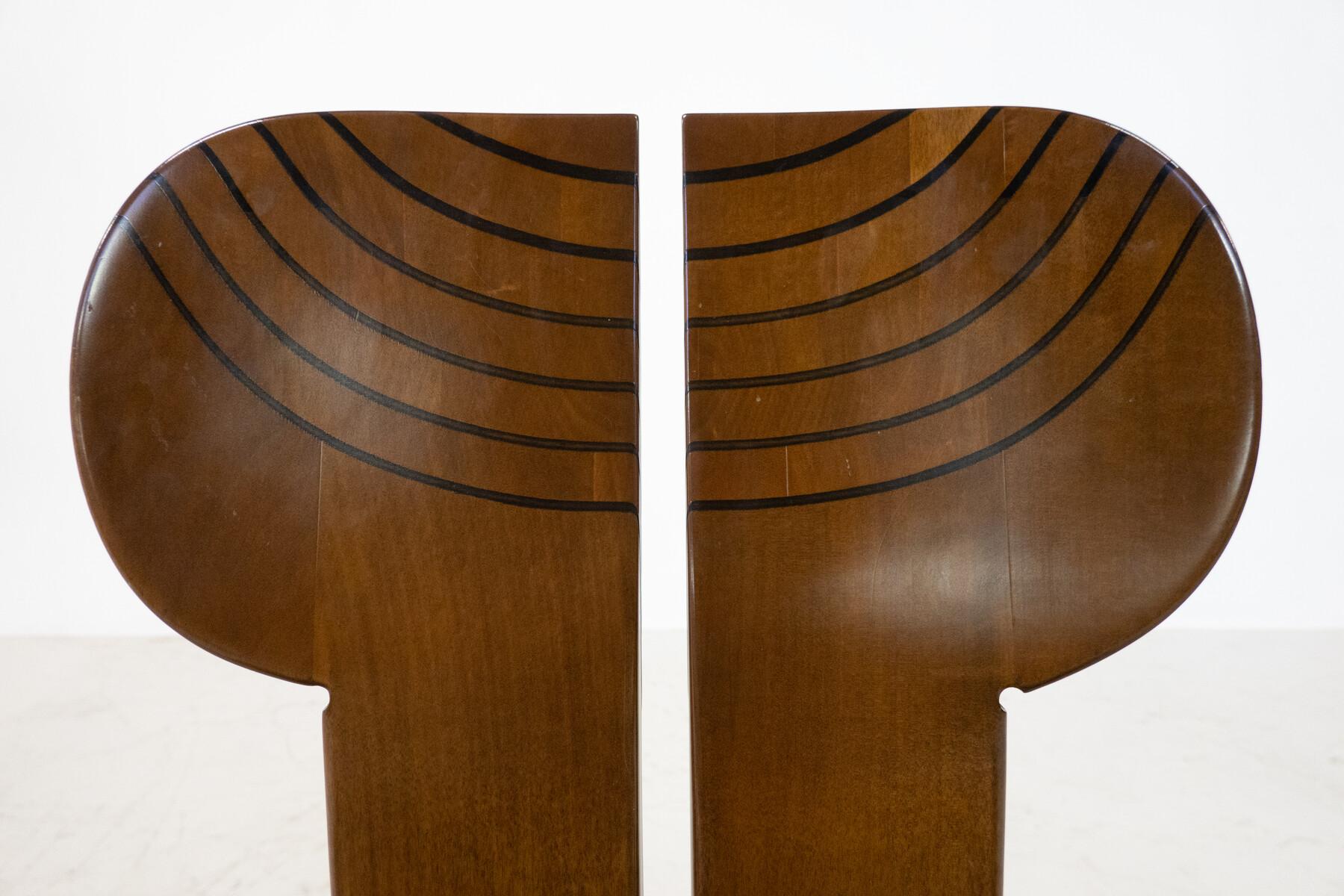 Set di 6 sedie Africa di Afra & Tobia Scarpa per Maxalto, in stile metà secolo. in vendita 8