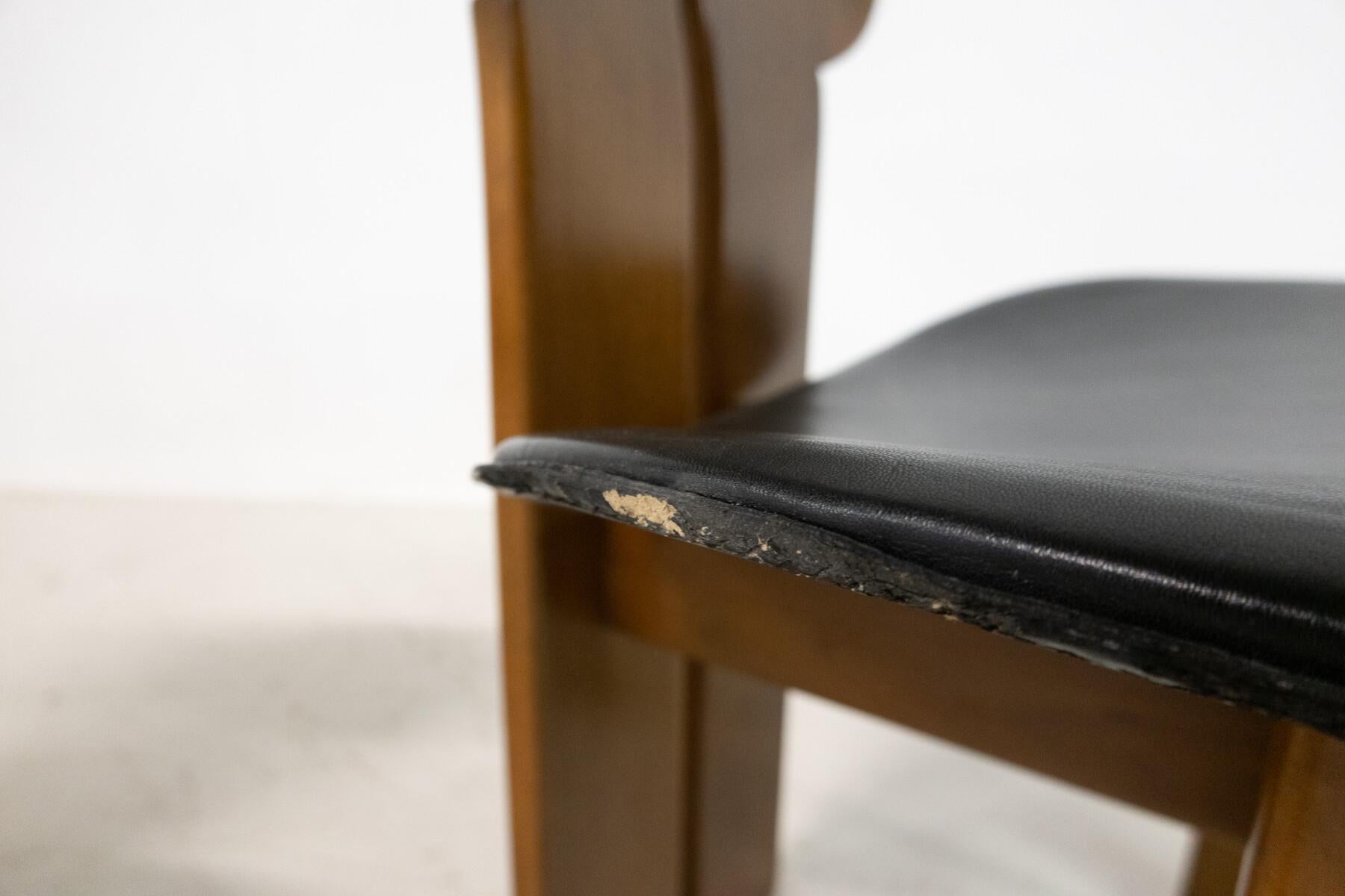 Set di 6 sedie Africa di Afra & Tobia Scarpa per Maxalto, in stile metà secolo. in vendita 1