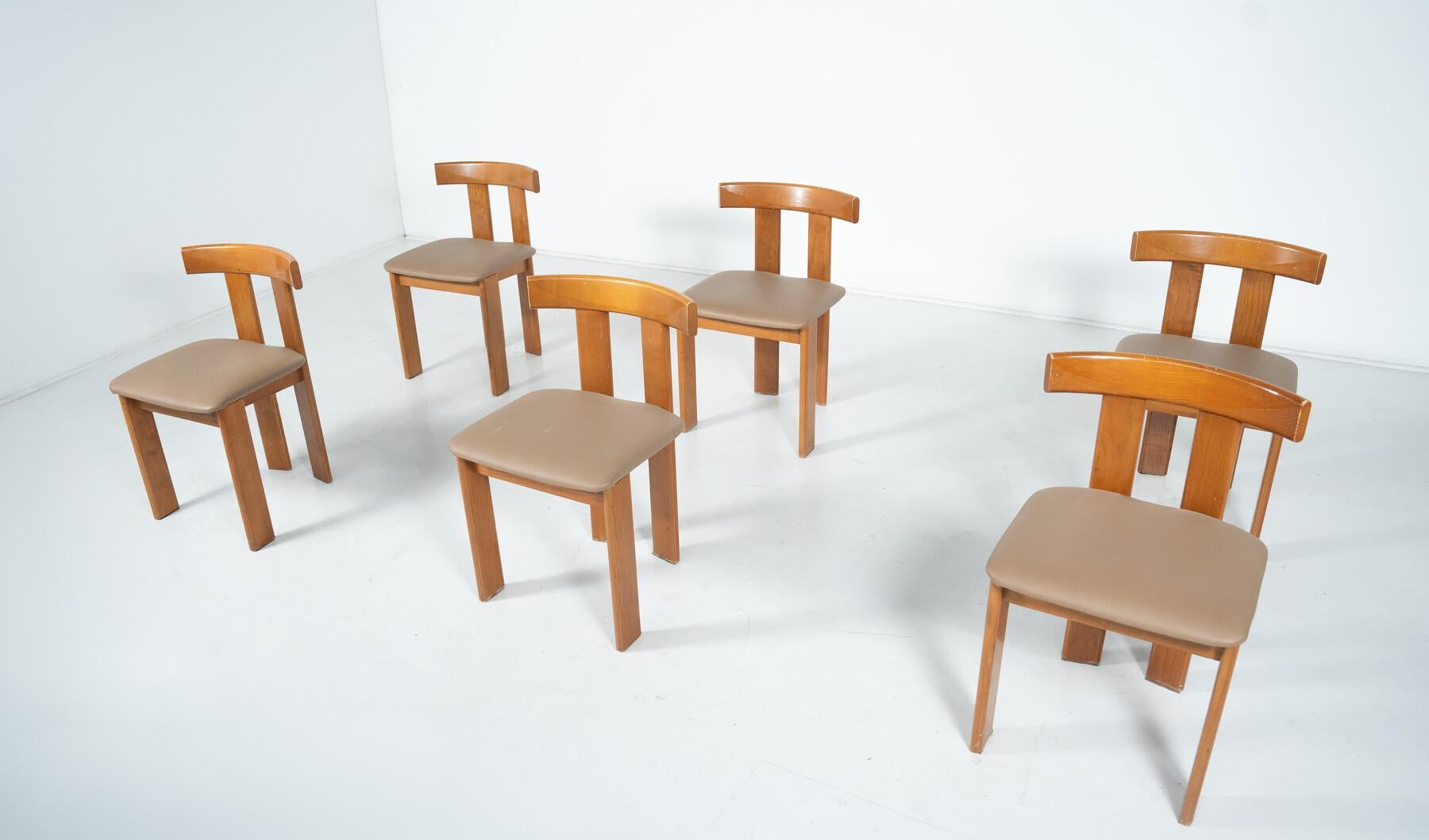 Ensemble de 6 chaises de Luigi Vaghi, 1960s en vente 8