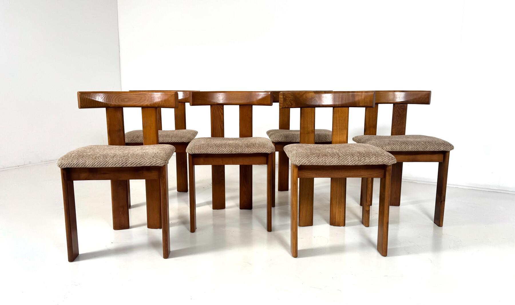 6 Stühle aus der Mitte des Jahrhunderts von Luigi Vaghi, 1960er Jahre (Moderne der Mitte des Jahrhunderts) im Angebot