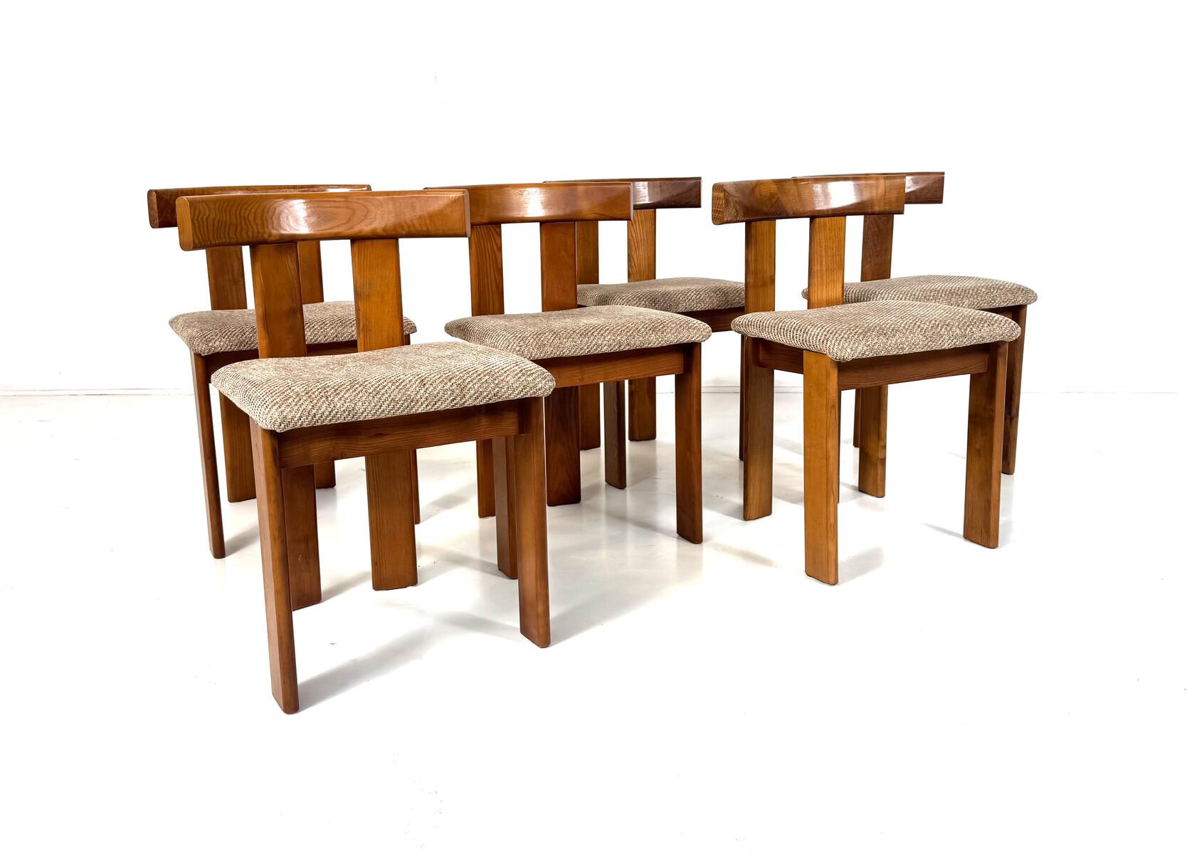 6 Stühle aus der Mitte des Jahrhunderts von Luigi Vaghi, 1960er Jahre (Italienisch) im Angebot