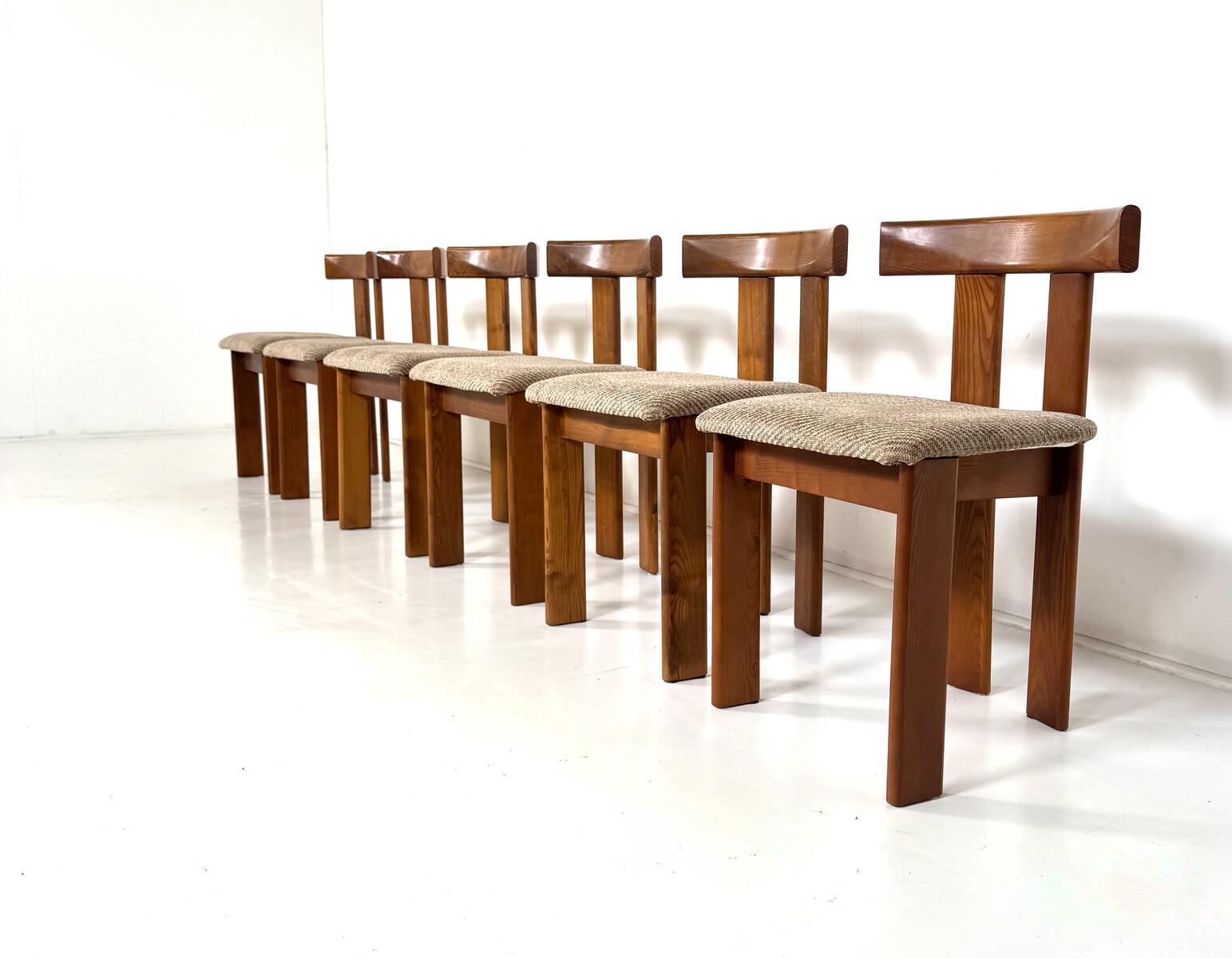 6 Stühle aus der Mitte des Jahrhunderts von Luigi Vaghi, 1960er Jahre im Zustand „Gut“ im Angebot in Brussels, BE