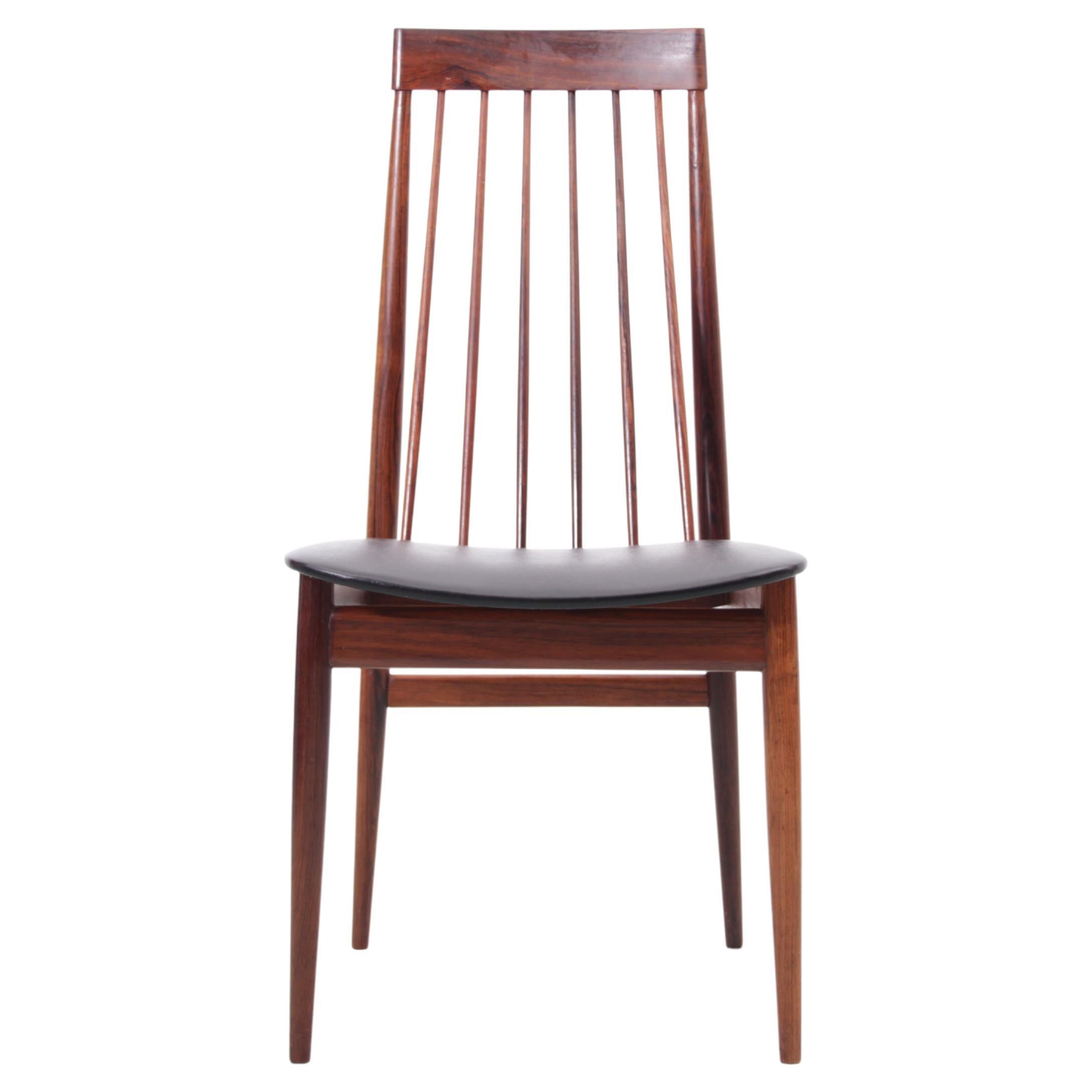 Mid-Century Modern Set of 6 Chairs in Rosewood by Ernst Martin Dettinger For Sale