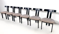 Set di 6 sedie moderne di metà secolo nello stile di Luigi Vaghi, anni '60