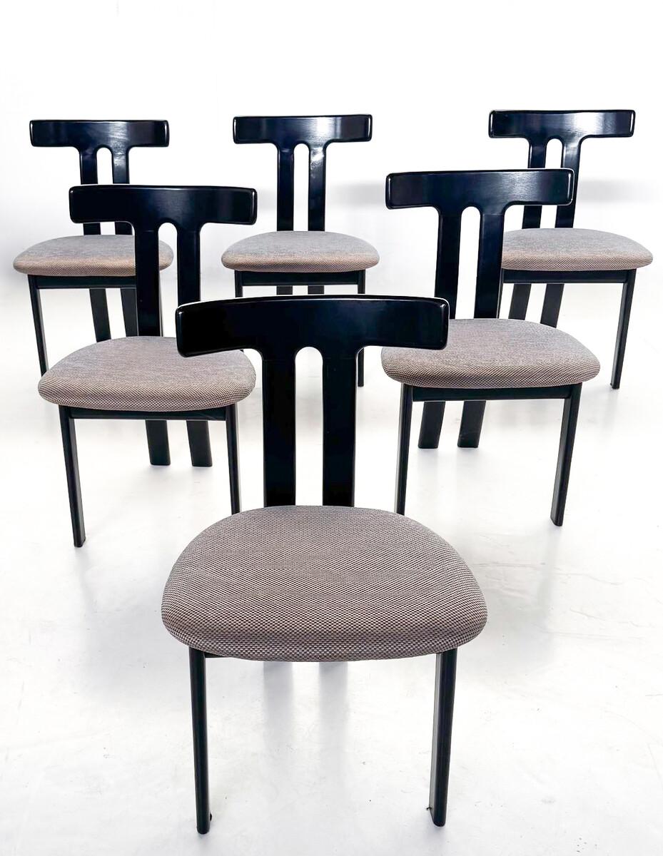 Ensemble de 6 chaises dans le style de Luigi Vaghi, années 1960 en vente 1