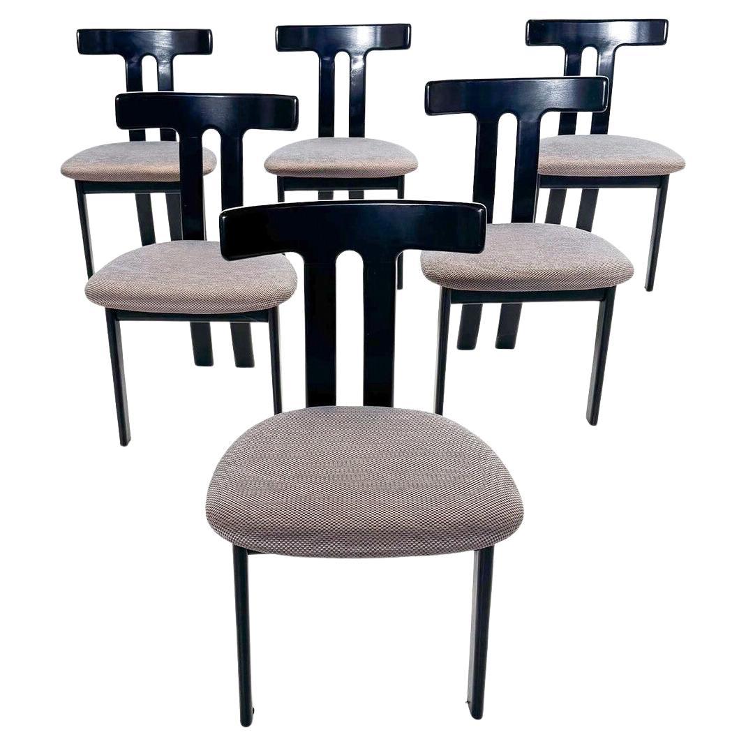 Set di 6 sedie moderne di metà secolo nello stile di Luigi Vaghi, anni '60