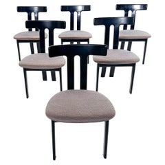 Set di 6 sedie moderne di metà secolo nello stile di Luigi Vaghi, anni '60