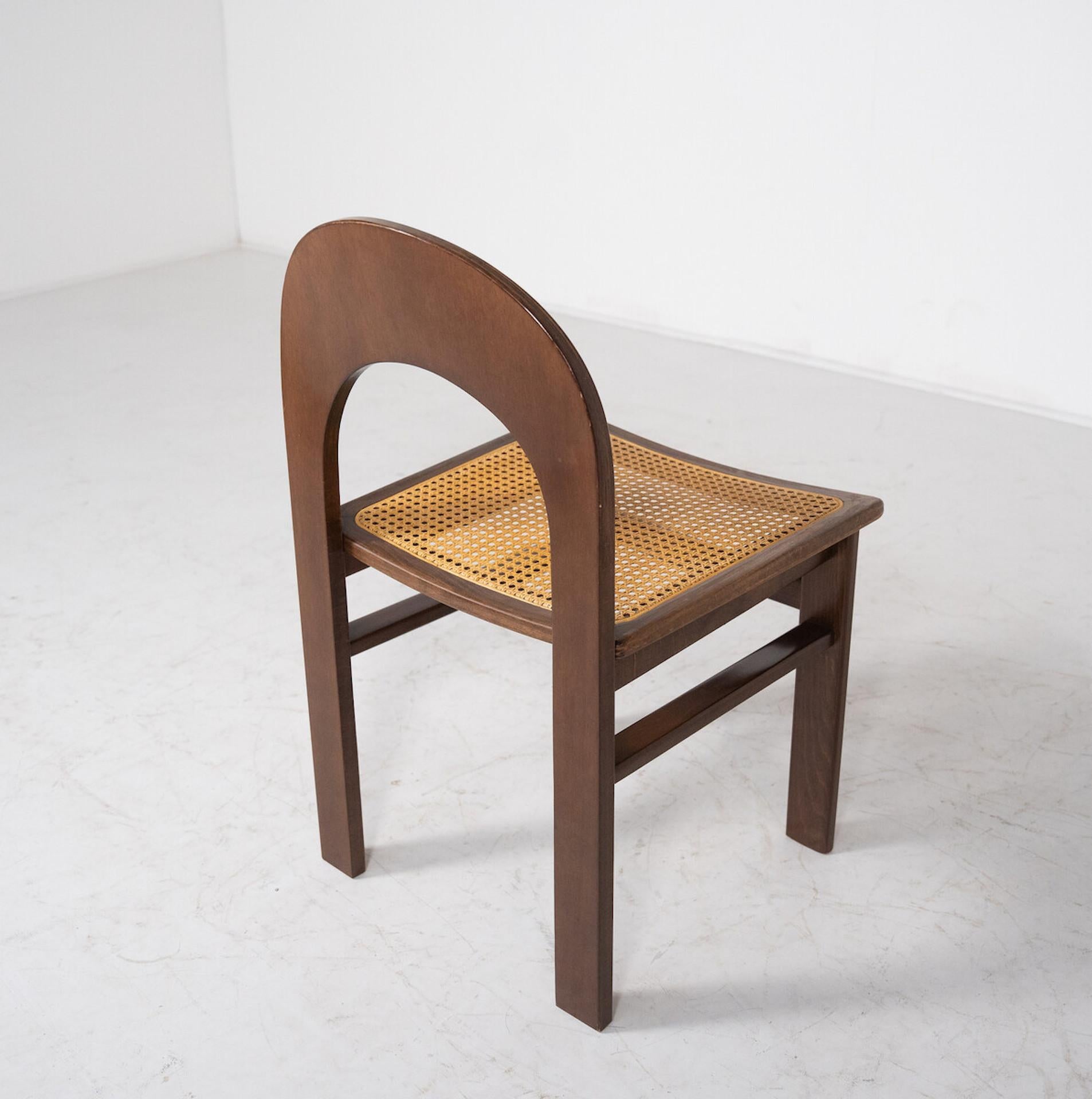 Mid-Century Modern Set of 6 Chairs Model 