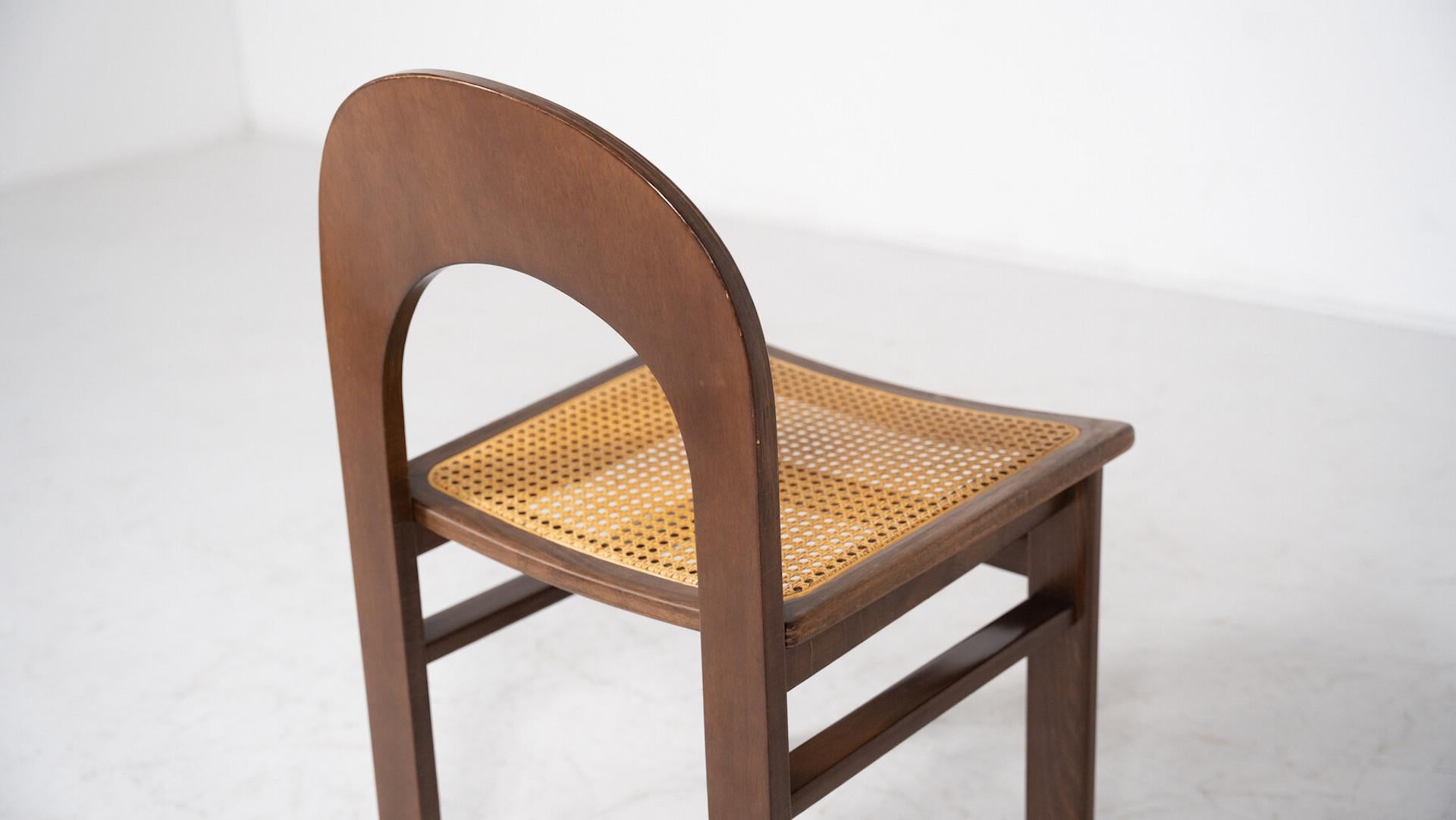Mid-Century Modern Set of 6 Chairs Model 