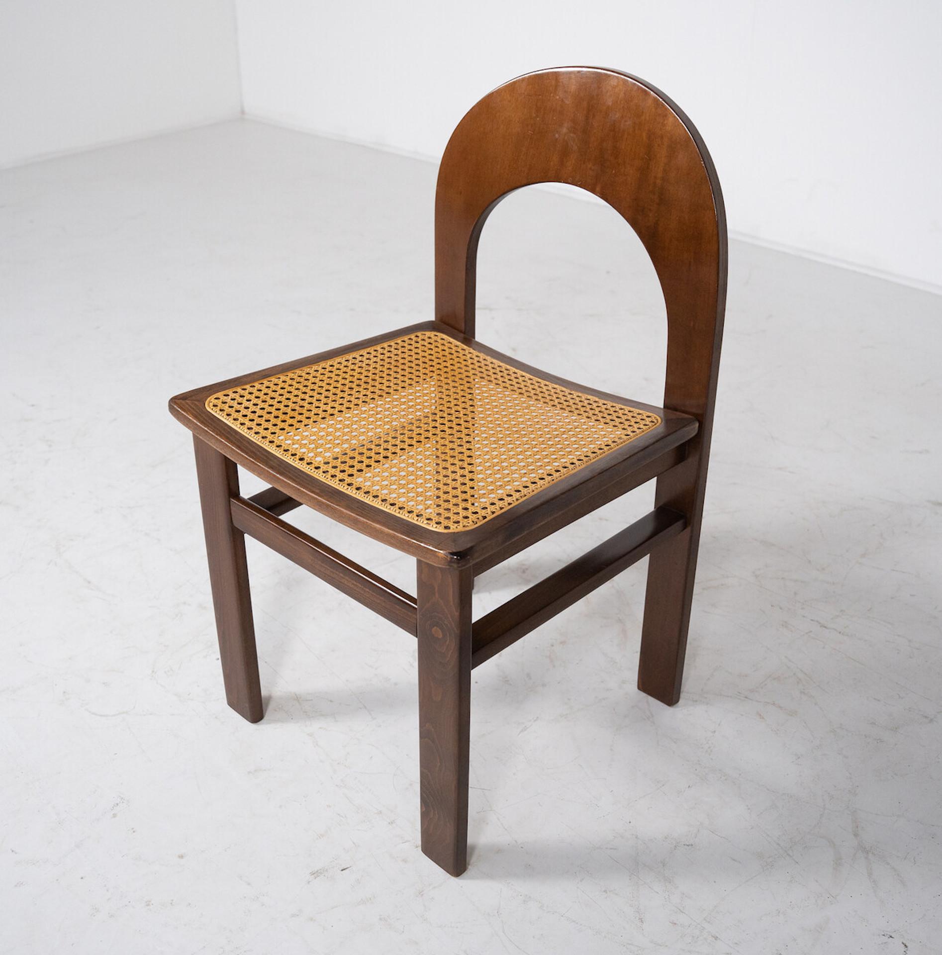 Mid-Century Modern Set of 6 Chairs Model 