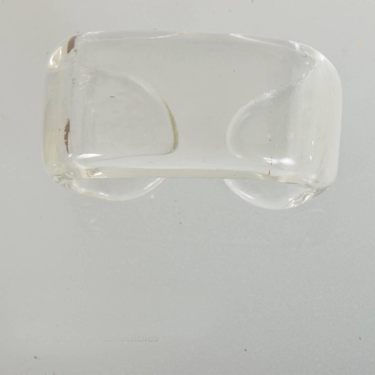 Mid-Century Modern Set of 6 Depression Glass Napkin Rings at 1stDibs