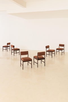 Ensemble de 6 chaises de salle à manger, 1960s