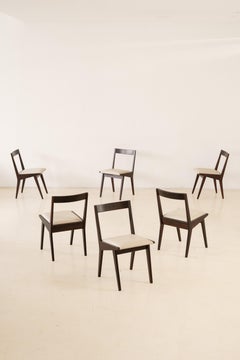 Mid-Century Modern Set of 6 Dining Chairs by Carlo Hauner & Martin Eisler, 1960s
