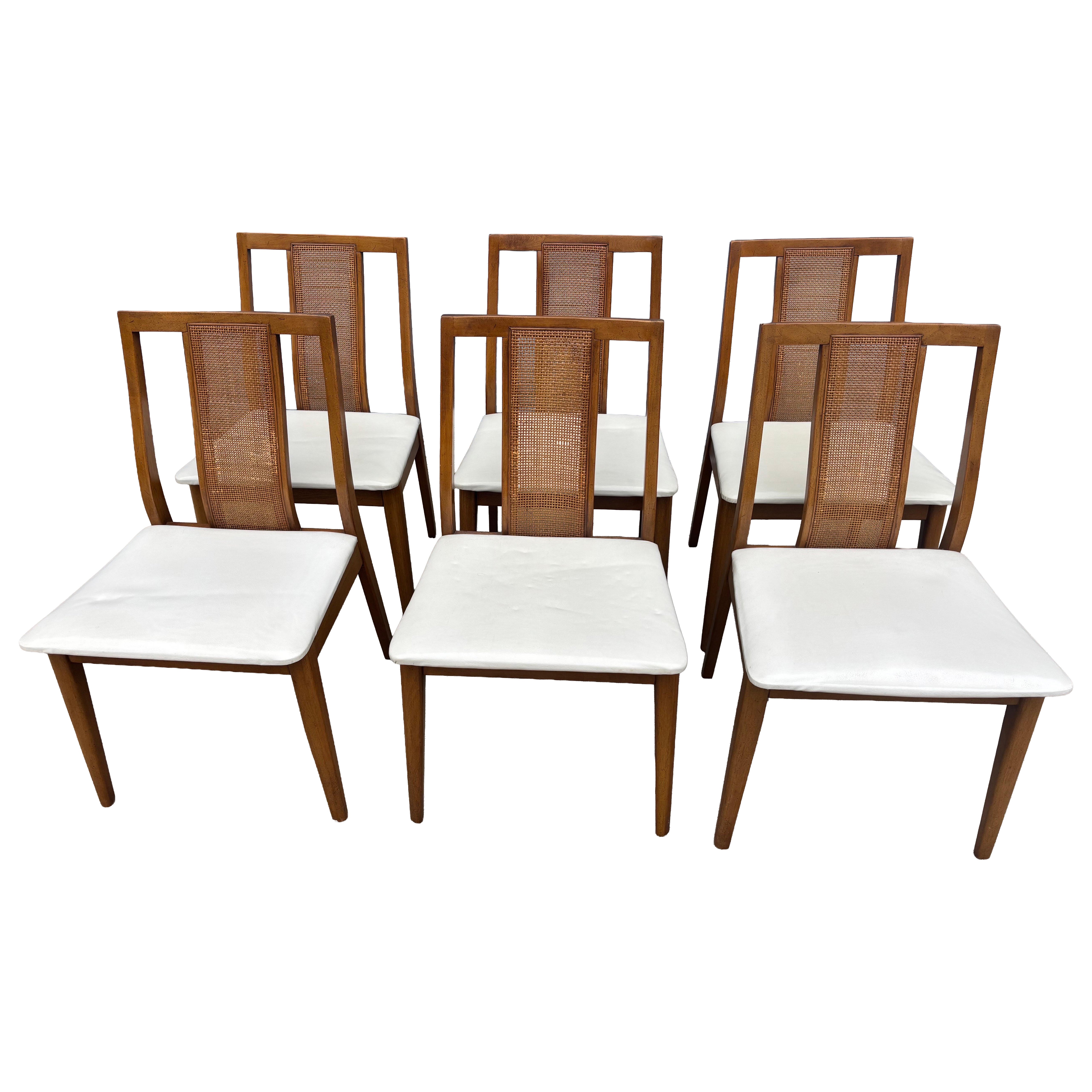 Mid-Century Modern Set of 6 Dining Chairs by Hibriten furniture