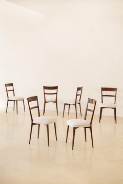 Mid-Century Modern set of 6 dining chairs by Joaquim Tenreiro, 1942