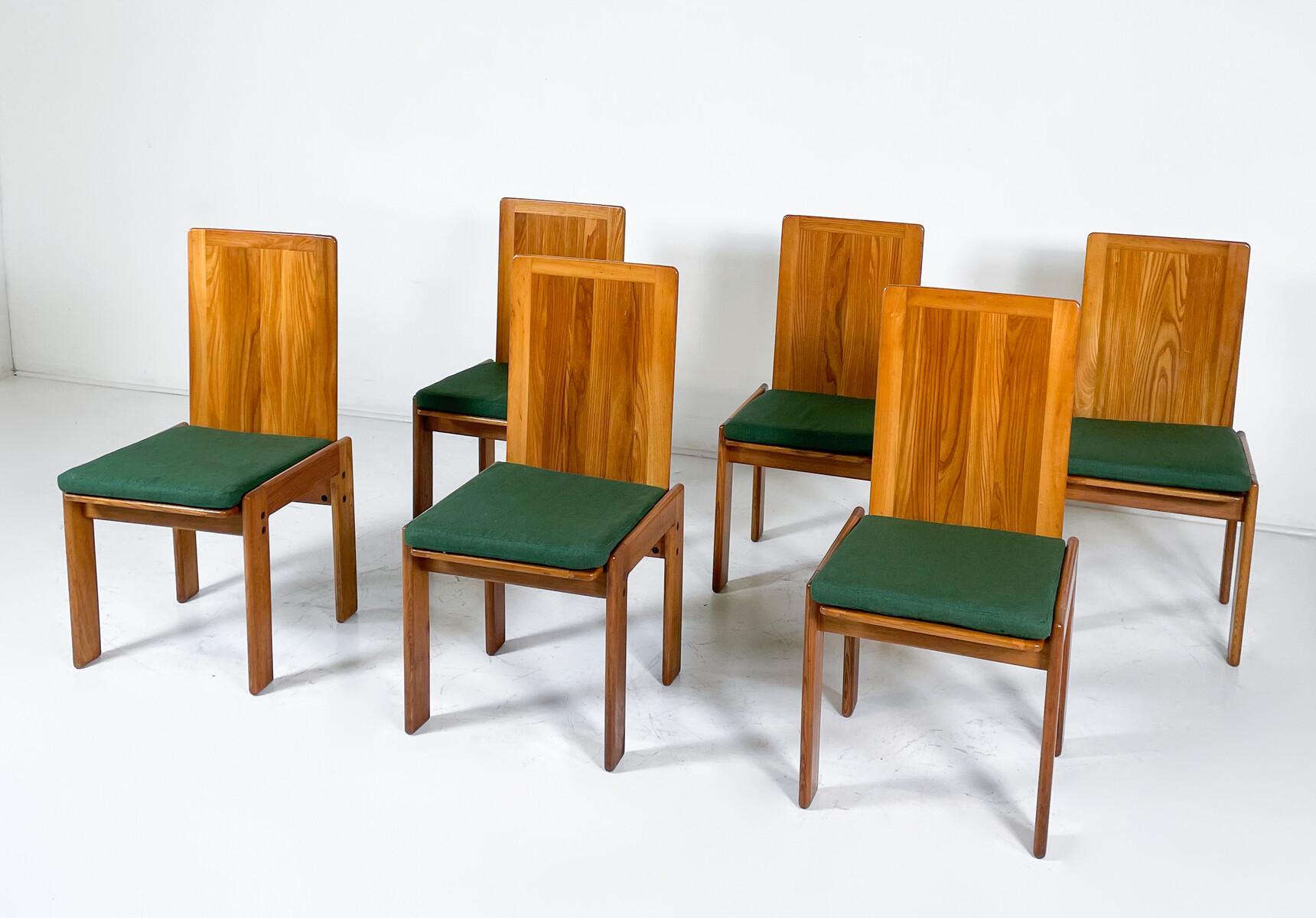 MY MODERN 6er-Set Esszimmerstühle von Romanutti, Italien, 1970er Jahre (Moderne der Mitte des Jahrhunderts) im Angebot